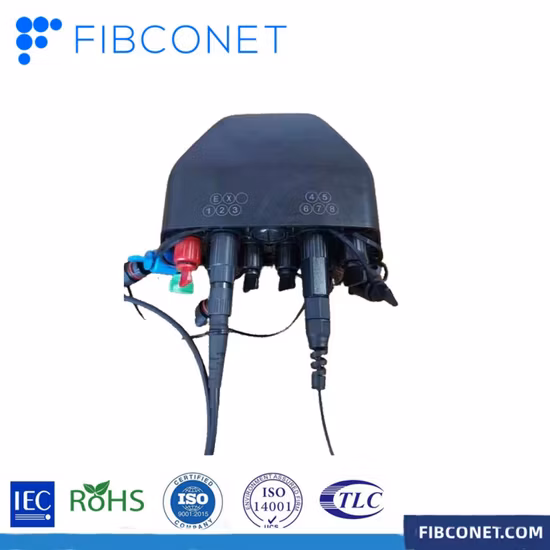1X4, 1X8, 1X16 Outdoor Waterproof ABS Fiber Optic Terminal Box for FTTH CATV Telecommunication Networks Junction Box