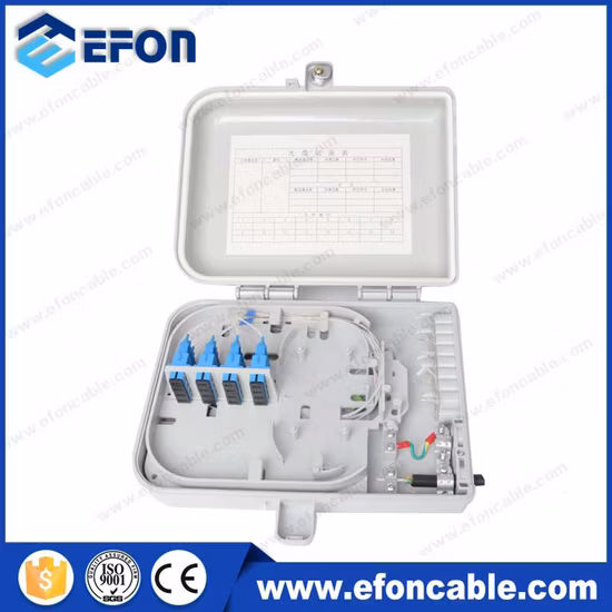1X8 1X16 PLC Splitter FTTH 10pair Fiber Optic Junction Terminal Box (FDB-016A)