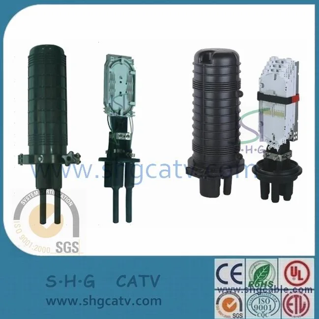Hot Sale Factory Price Low Cost 12/24/48/72/96/144/288 Splices Fiber Heat-Shrink Dome Fiber Optic Cable Splice Closure (FOSC400)